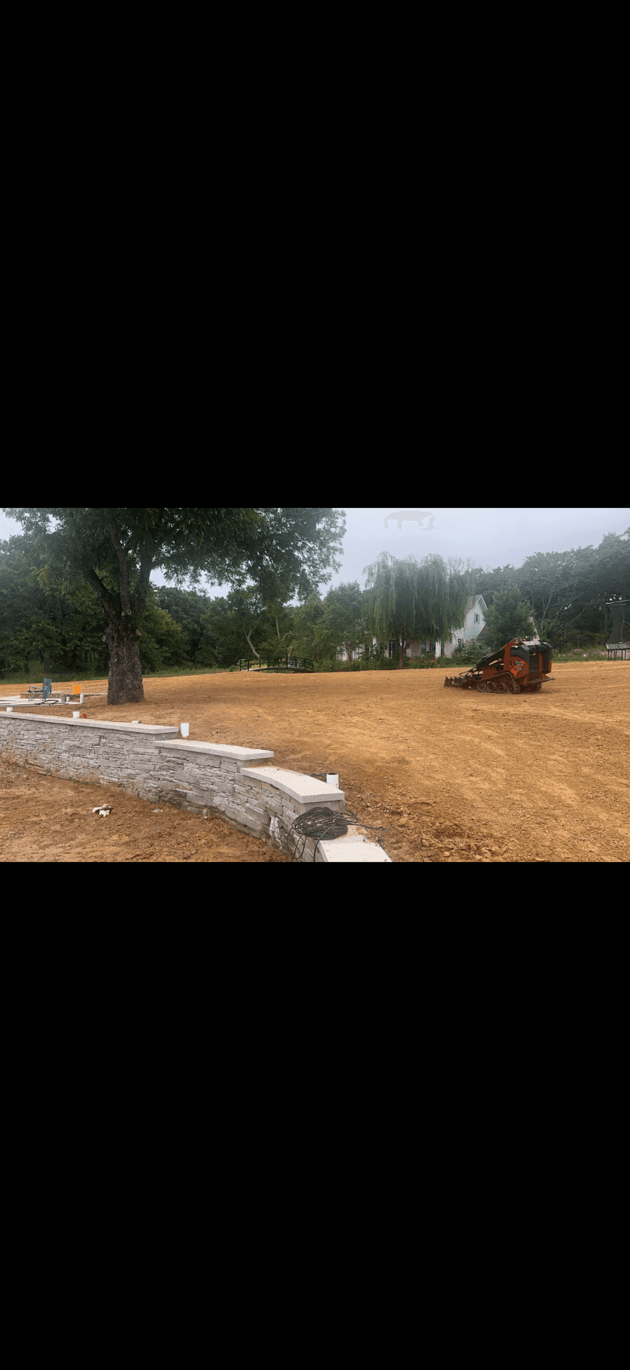 Large property site grading and preparation for commercial-capable outdoor work